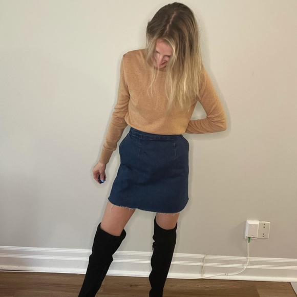 vintage jean skirt - Picture 4 of 12